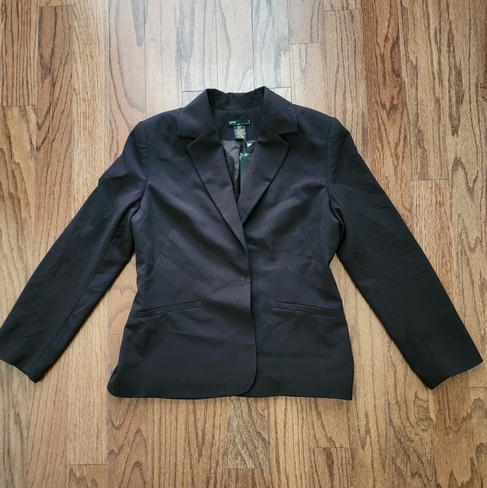 Grace Elements Women's 12P Brown Career Casual Blazer Jacket